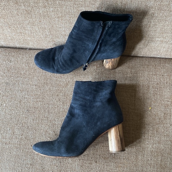 Proenza schouler blue suede boots size 39 made in Italy